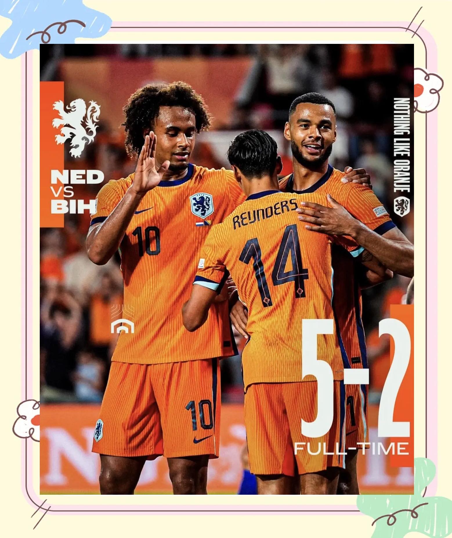 荷兰客场大胜拉脱维亚,实现三连胜 荷兰客场大胜拉脱维亚,实现三连胜